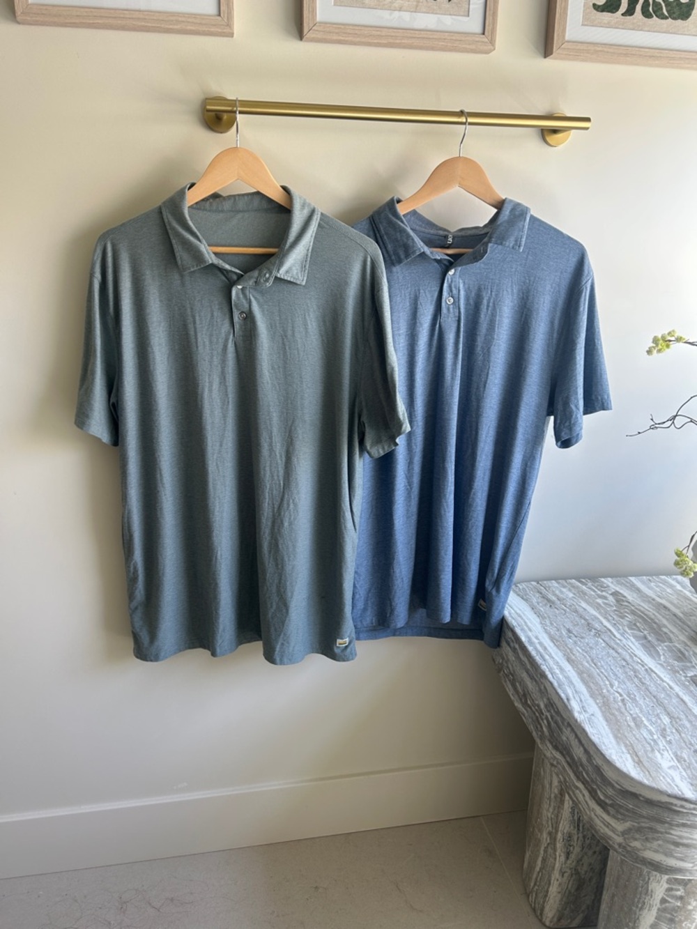 Vuori Strato Tech Pool Blue Heather Mist Heather XL bundle GUC